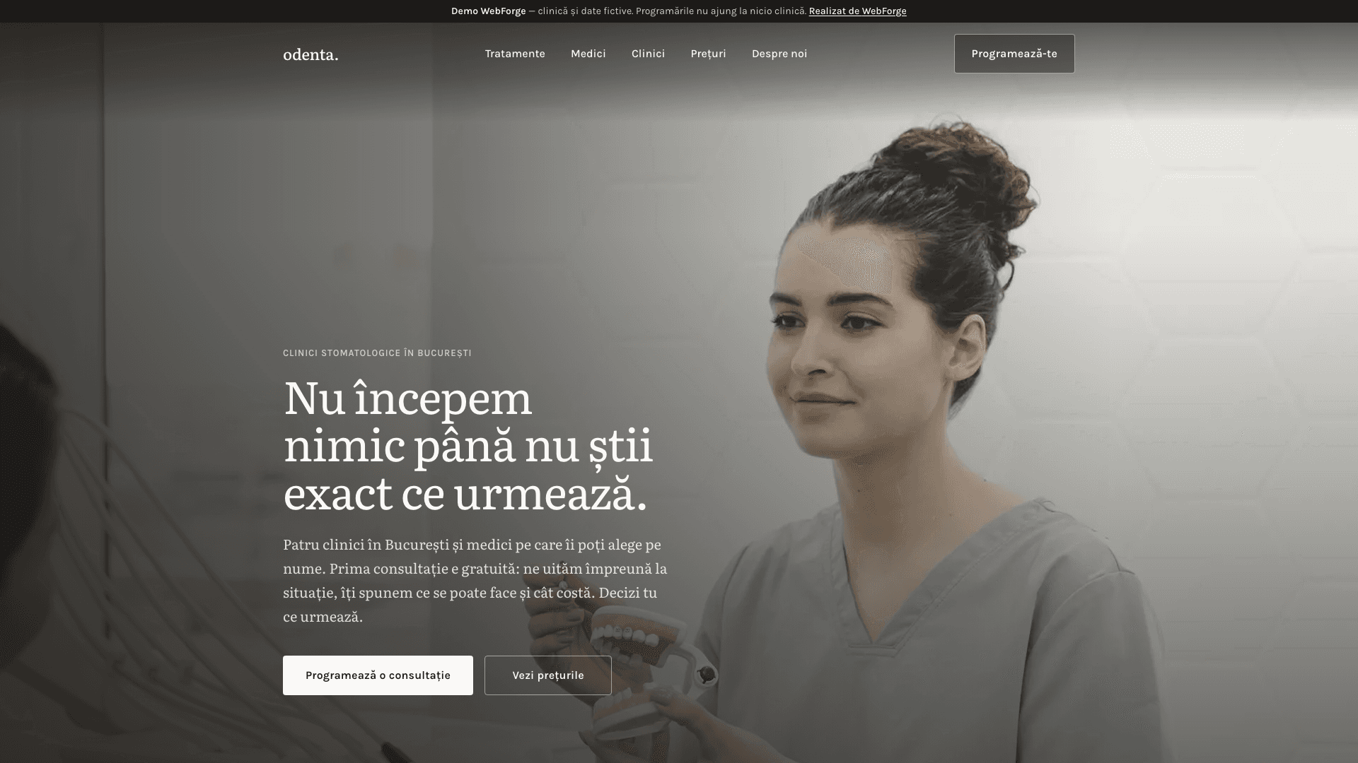 Odenta — redesign pentru o rețea de clinici stomatologice