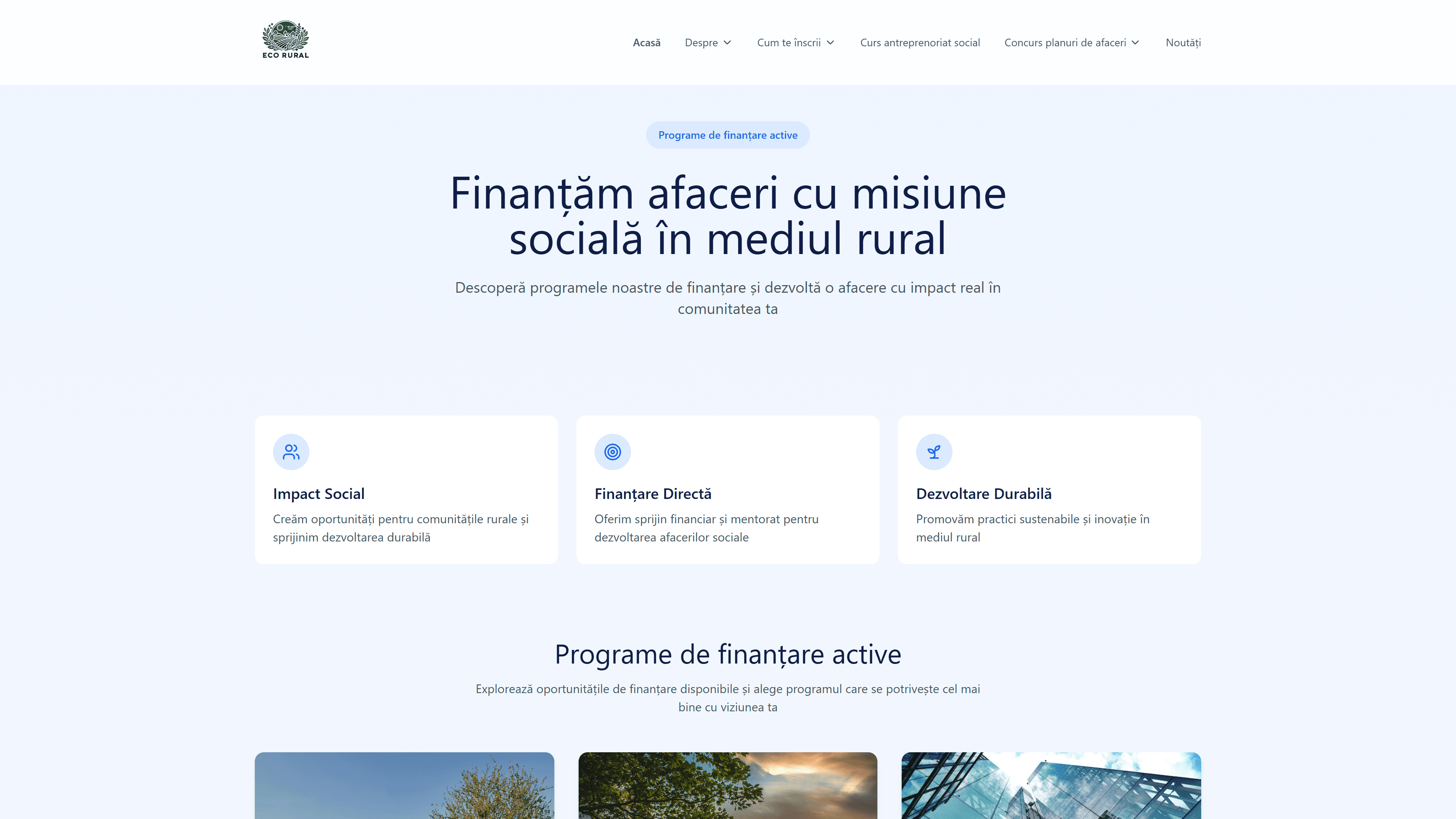 Eco-Rural — Platformă de Antreprenoriat Social